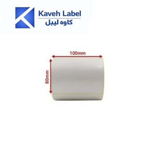 لیبل کاغذی 80×100 میلیمتر تک ردیف 500 عددی