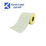 لیبل کاغذی 34×21 میلیمتر سه ردیف 6000 عددی